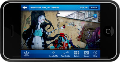Adidas Urban Art Guide als iPhone Applikation Adidas Urban Art Guide als iPhone Applikation