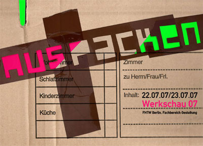 fhtw berlin werkschau 07 auspacken fhtw berlin werkschau 07 auspacken