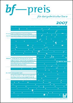 bf-preis für desigkritische Texte 2007  wilhelm braun feldweg
