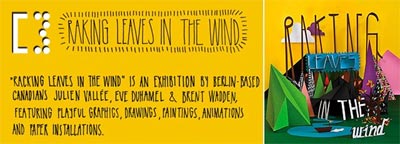 create berlin design showroom ausstellung ranking leaves in the wind