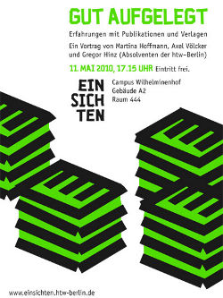 htw berlin einsichten 2010 Axel Völcker Martina Hoffmann Gregor Hinz