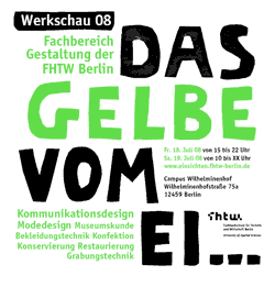 fachbereich gestaltung design das gelbe vom ei