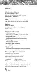 2. Zukunftswerkstatt Berlin Weißensee